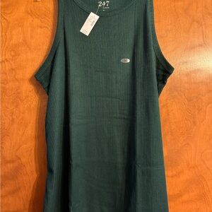 Maurices Deep Green Ribbed Top